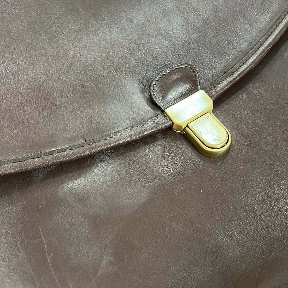 Vtg. Coach Morgan leather briefcase laptop bag